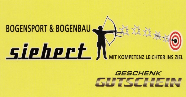 Geschenkgutschein Bogensport Siebert Gutschein