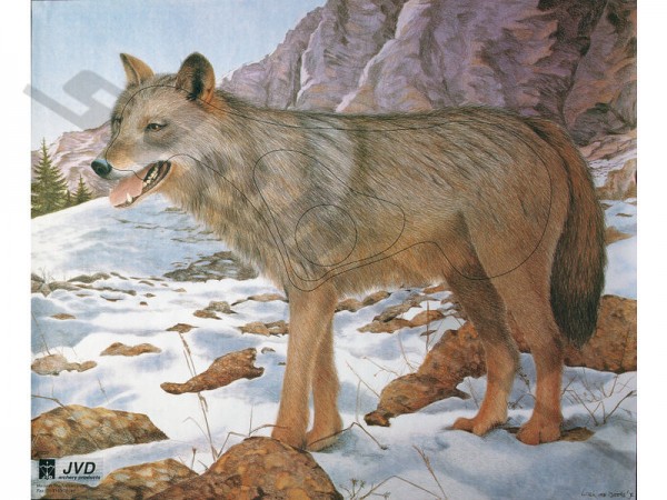 Tierbildauflage Wolf mit Nylonfäden